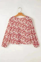 Blouses Red / S / 97%Polyester+3%Elastane Elegant Enchantment Blouse