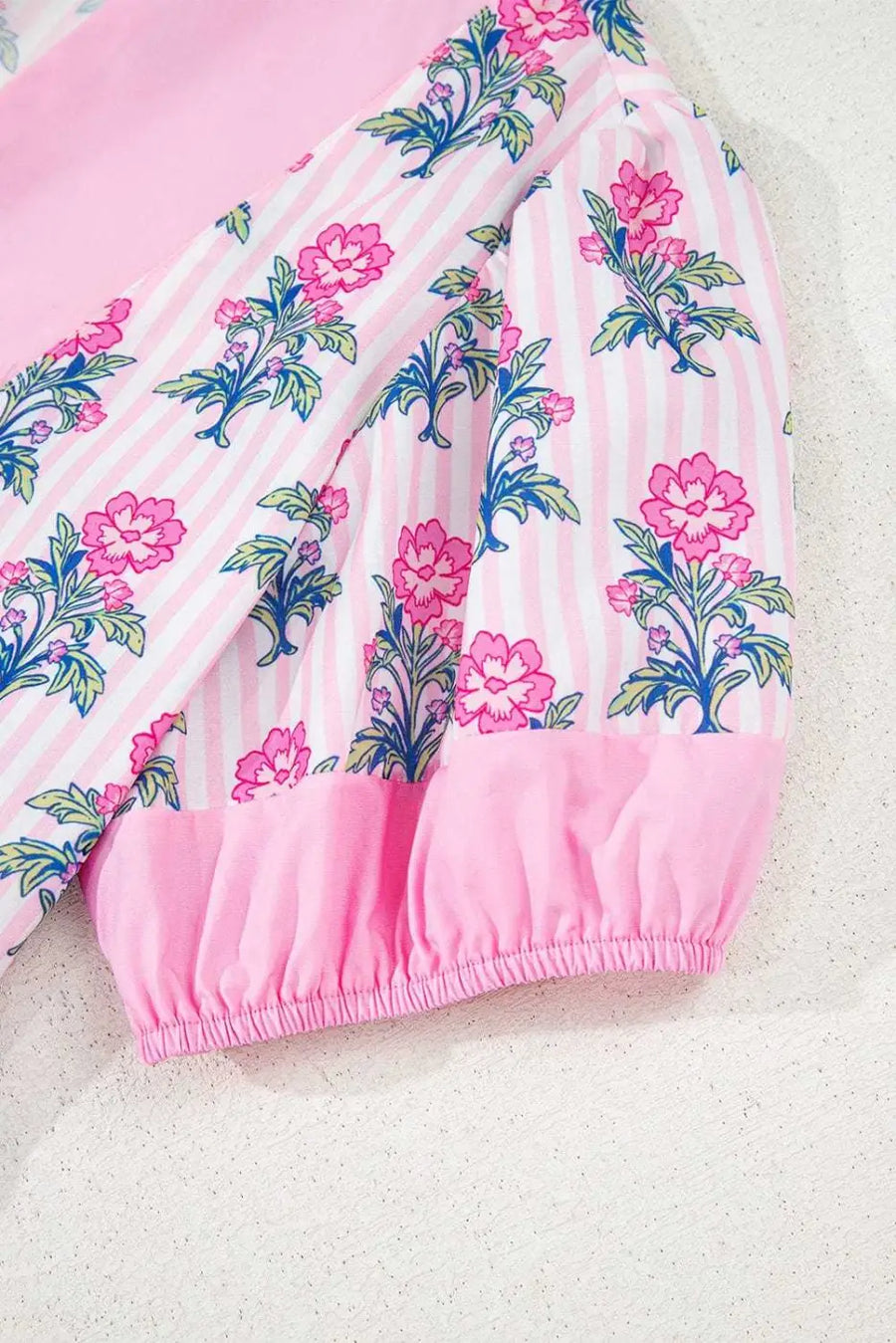 Blouses Rose Floral Peplum Blouse