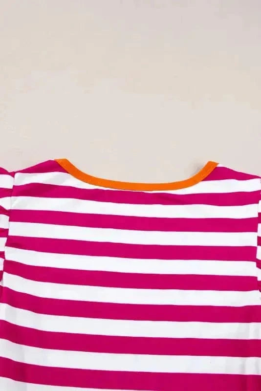 Blouses Rose Red Striped Blouse