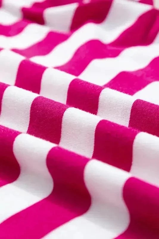 Blouses Rose Red Striped Blouse