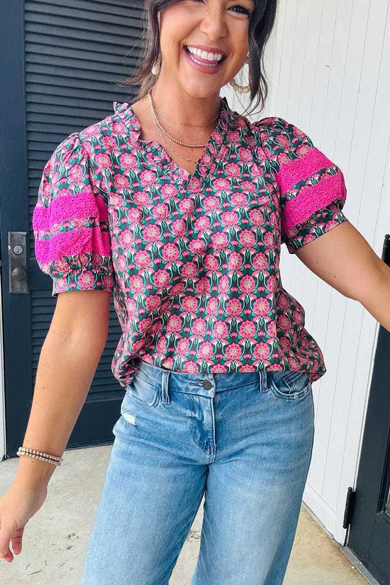 Blouses RuffleBloom Elegance Top