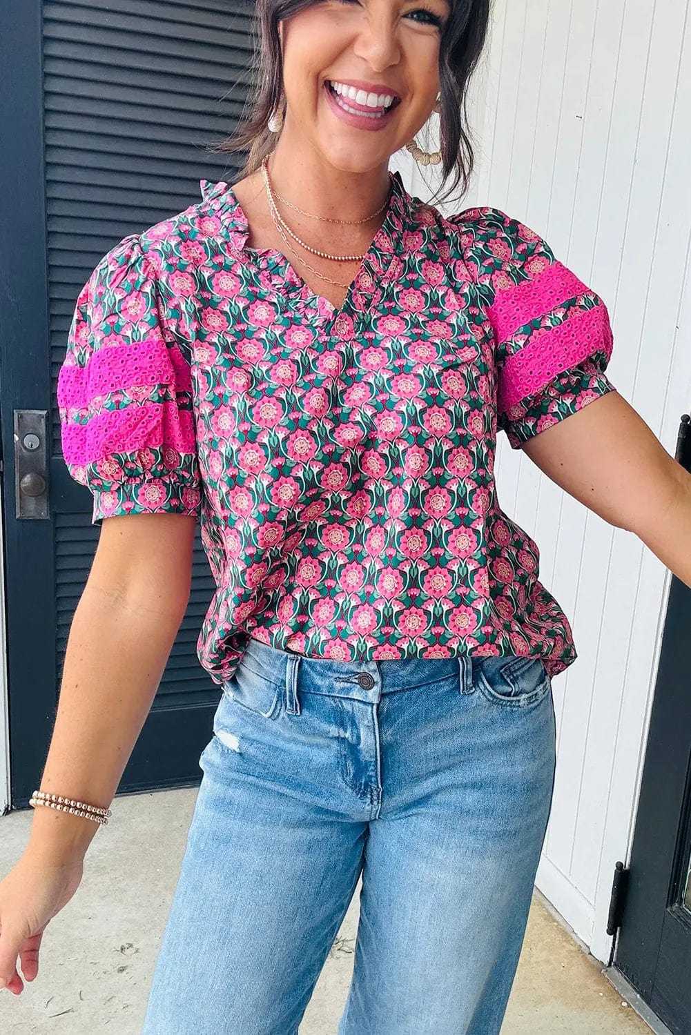 Blouses RuffleBloom Elegance Top