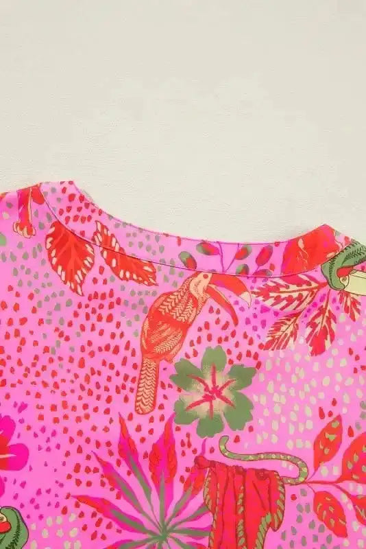 Blouses Safari Chic Floral Blouse