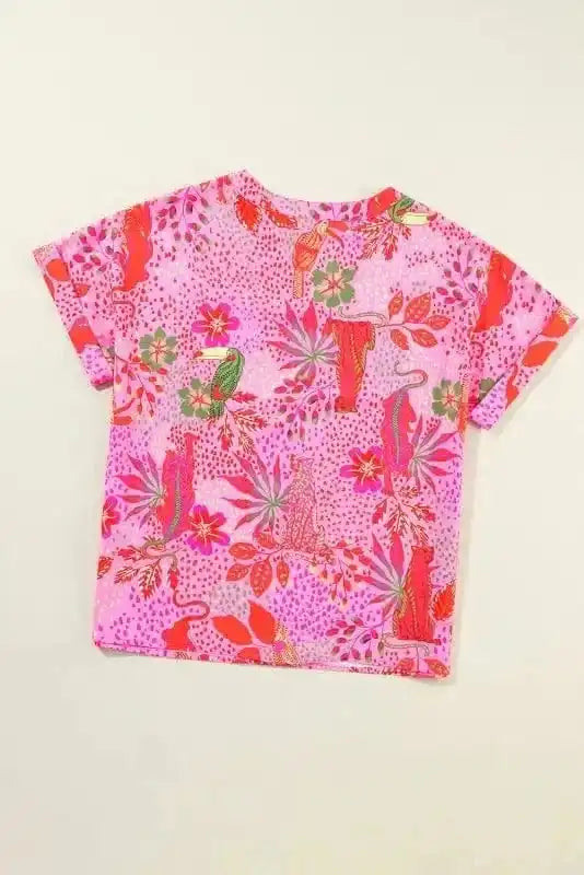 Blouses Safari Chic Floral Blouse