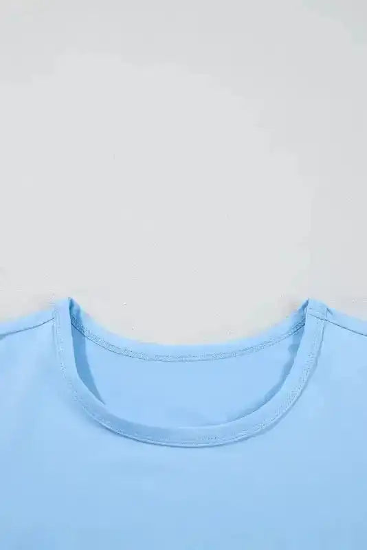 Blouses & Shirts Azure Bloom Mesh Sleeve Top