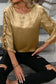 Blouses & Shirts Velvet Glow Metallic Gold Blouse