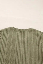 Blouses Sleek Silhouette Ribbed Blouse