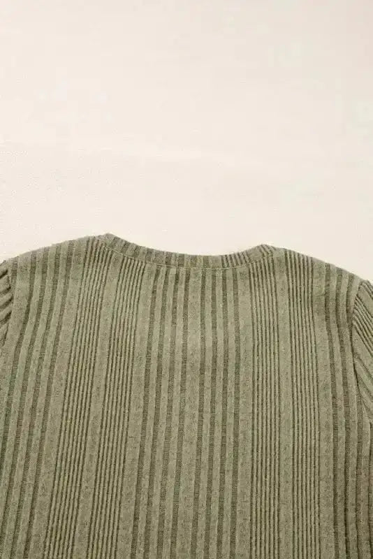 Blouses Sleek Silhouette Ribbed Blouse