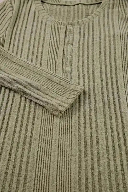 Blouses Sleek Silhouette Ribbed Blouse