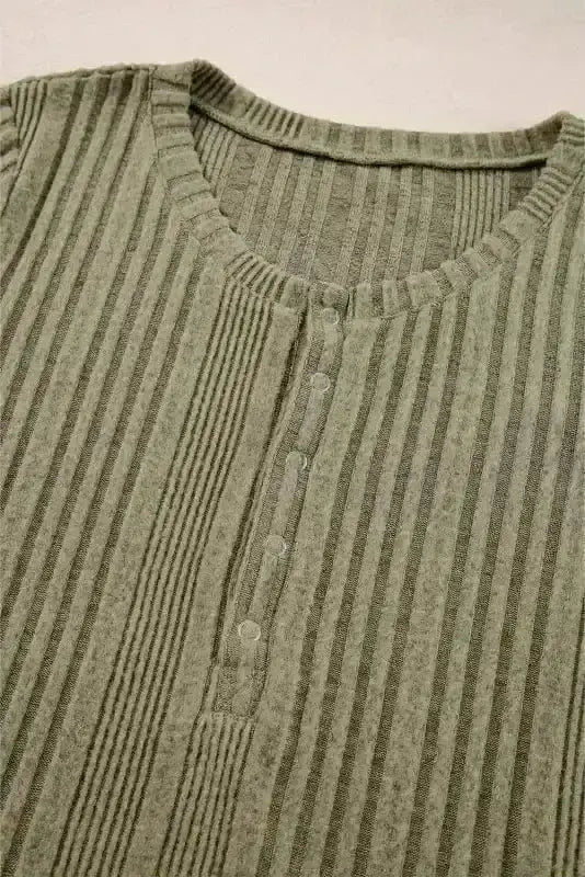 Blouses Sleek Silhouette Ribbed Blouse
