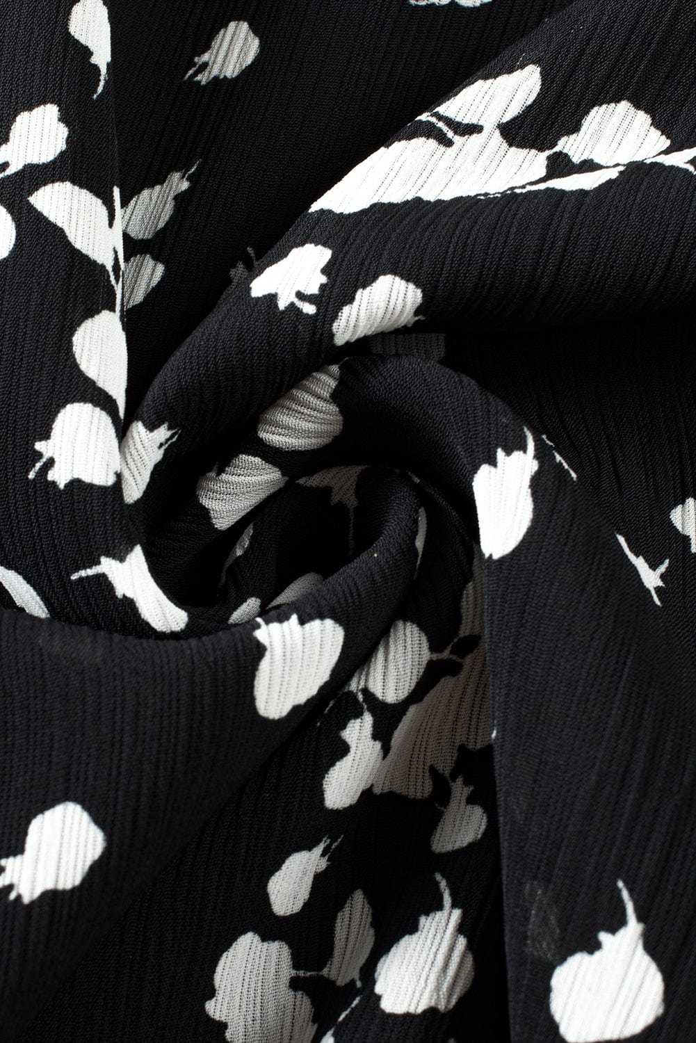 Blouses Split Neck Crinkled Blouse