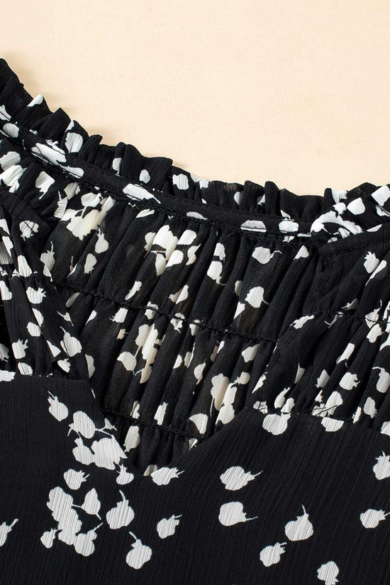 Blouses Split Neck Crinkled Blouse