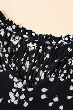 Blouses Split Neck Crinkled Blouse