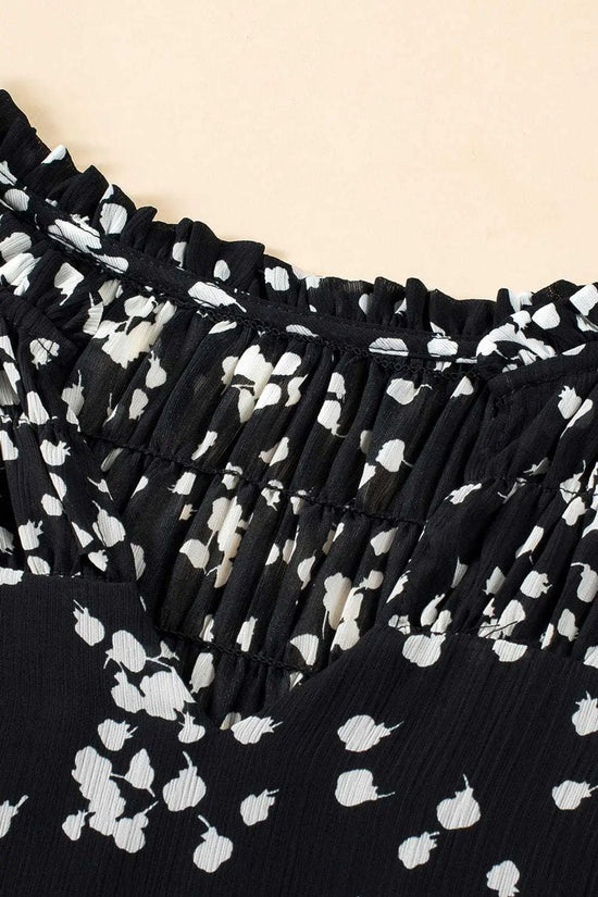 Blouses Split Neck Crinkled Blouse