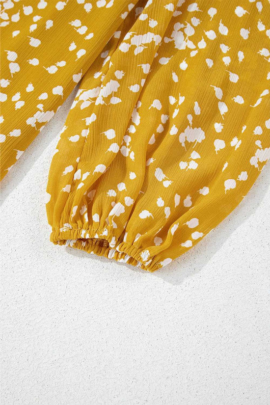 Blouses Split Neck Crinkled Blouse