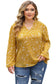 Blouses Split Neck Crinkled Blouse