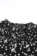 Blouses Split Neck Crinkled Blouse