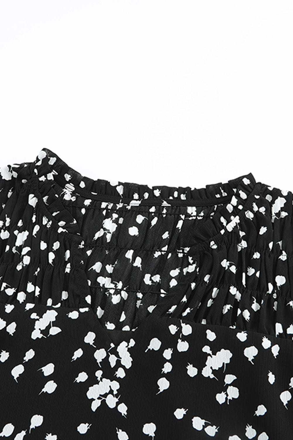 Blouses Split Neck Crinkled Blouse