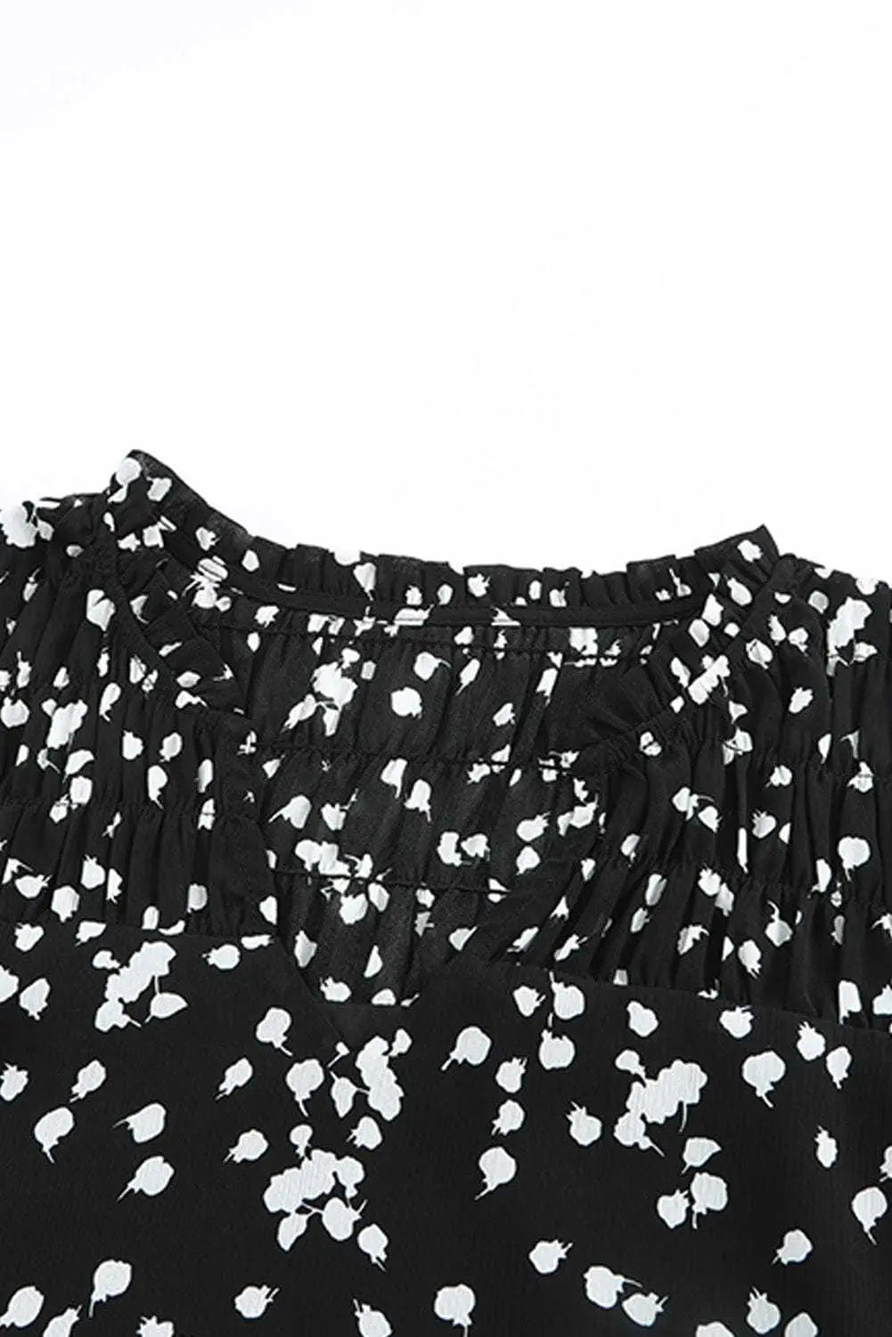 Blouses Split Neck Crinkled Blouse