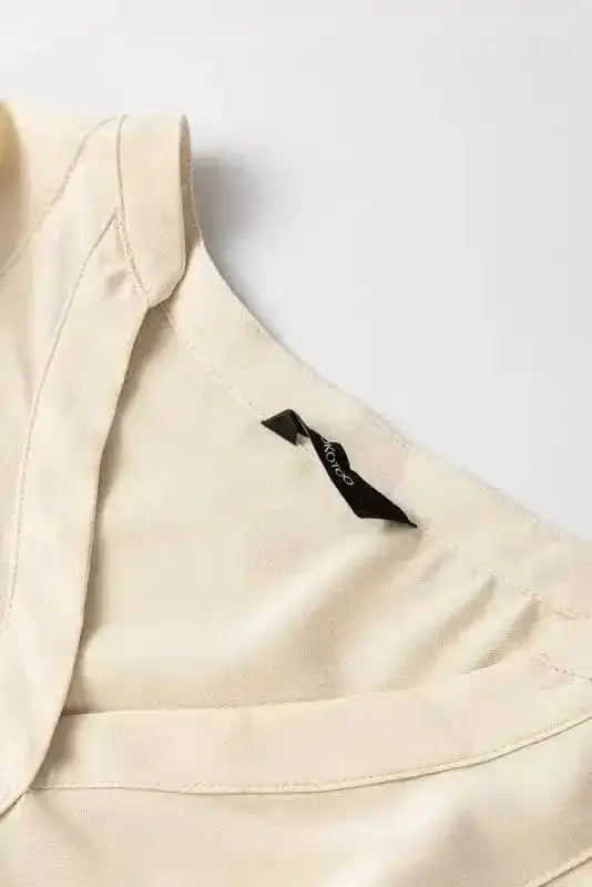 Blouses Stylish Notched V-Neck Blouse