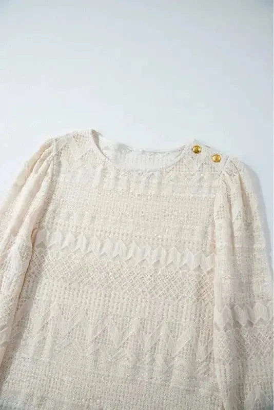 Blouses Symmetric Chic Lace Blouse