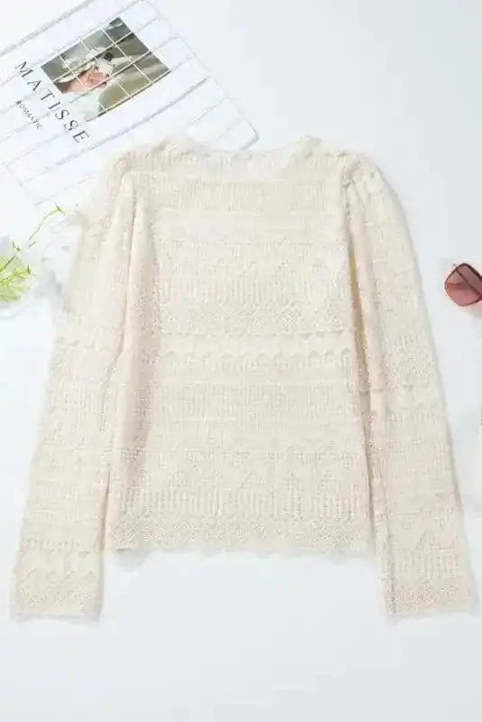 Blouses Symmetric Chic Lace Blouse