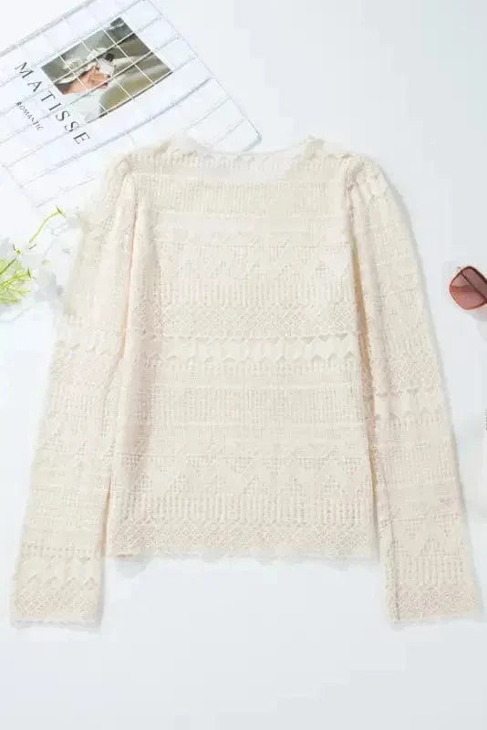 Blouses Symmetric Chic Lace Blouse