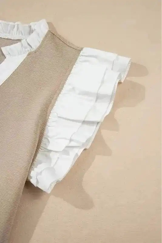 Blouses Urban Vibe Knit Top - Ruffled Textured