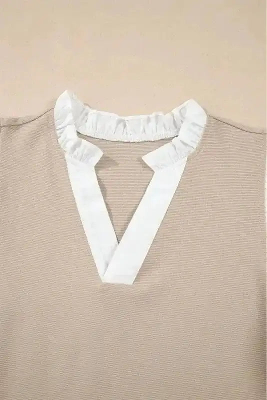 Blouses Urban Vibe Knit Top - Ruffled Textured