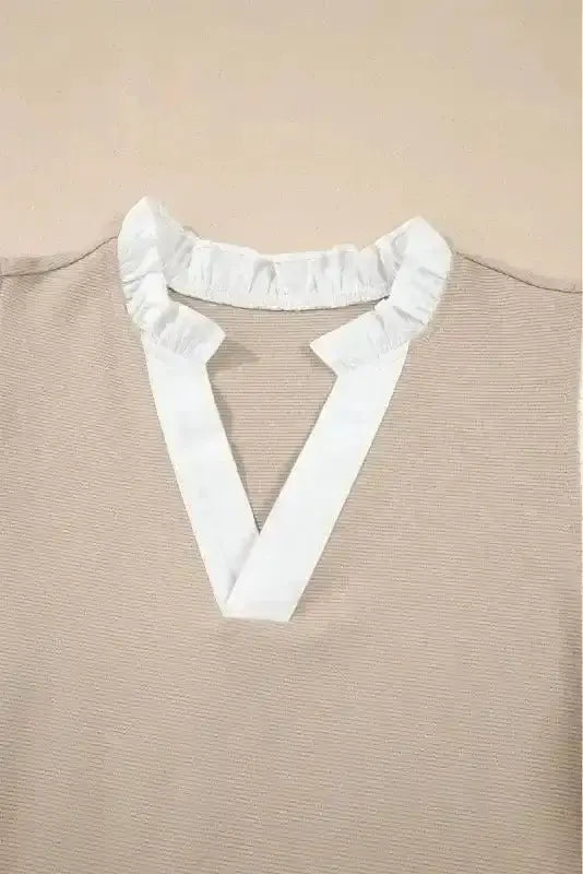 Blouses Urban Vibe Knit Top - Ruffled Textured