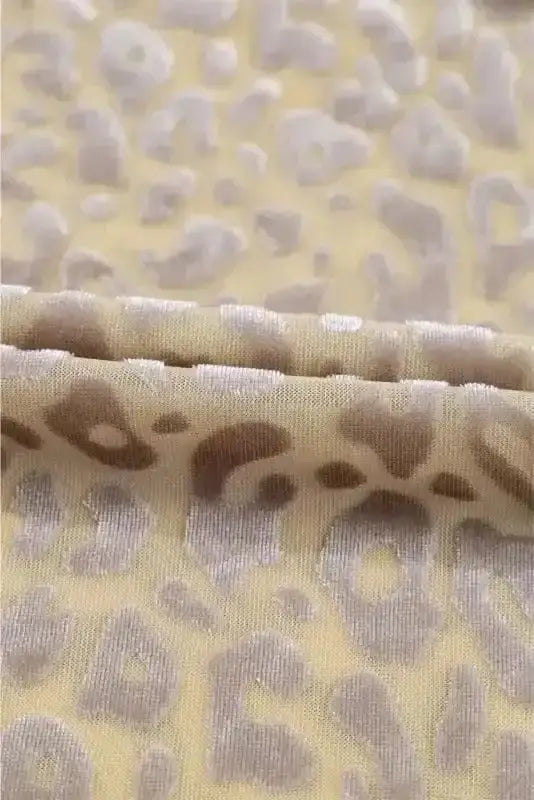 Beige Velvet Leopard Off-Shoulder Blouse Women UK styled as a bold glamorous party outfit — Fashionfitz