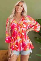 Blouses Vivid Vibes Babydoll Blouse