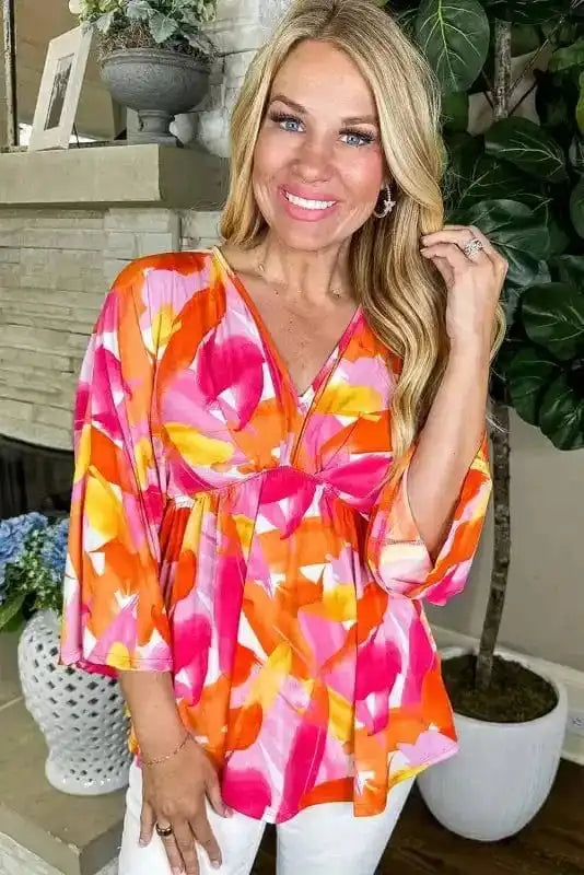 Blouses Vivid Vibes Babydoll Blouse