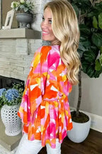 Blouses Vivid Vibes Babydoll Blouse