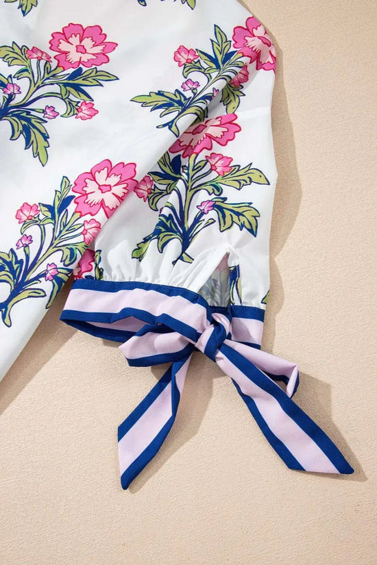 Blouses White Floral Summer Blouse