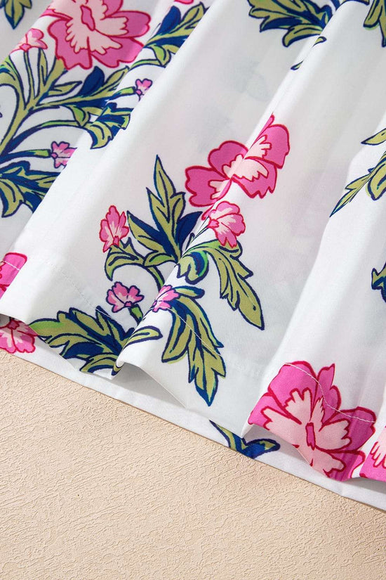 Blouses White Floral Summer Blouse