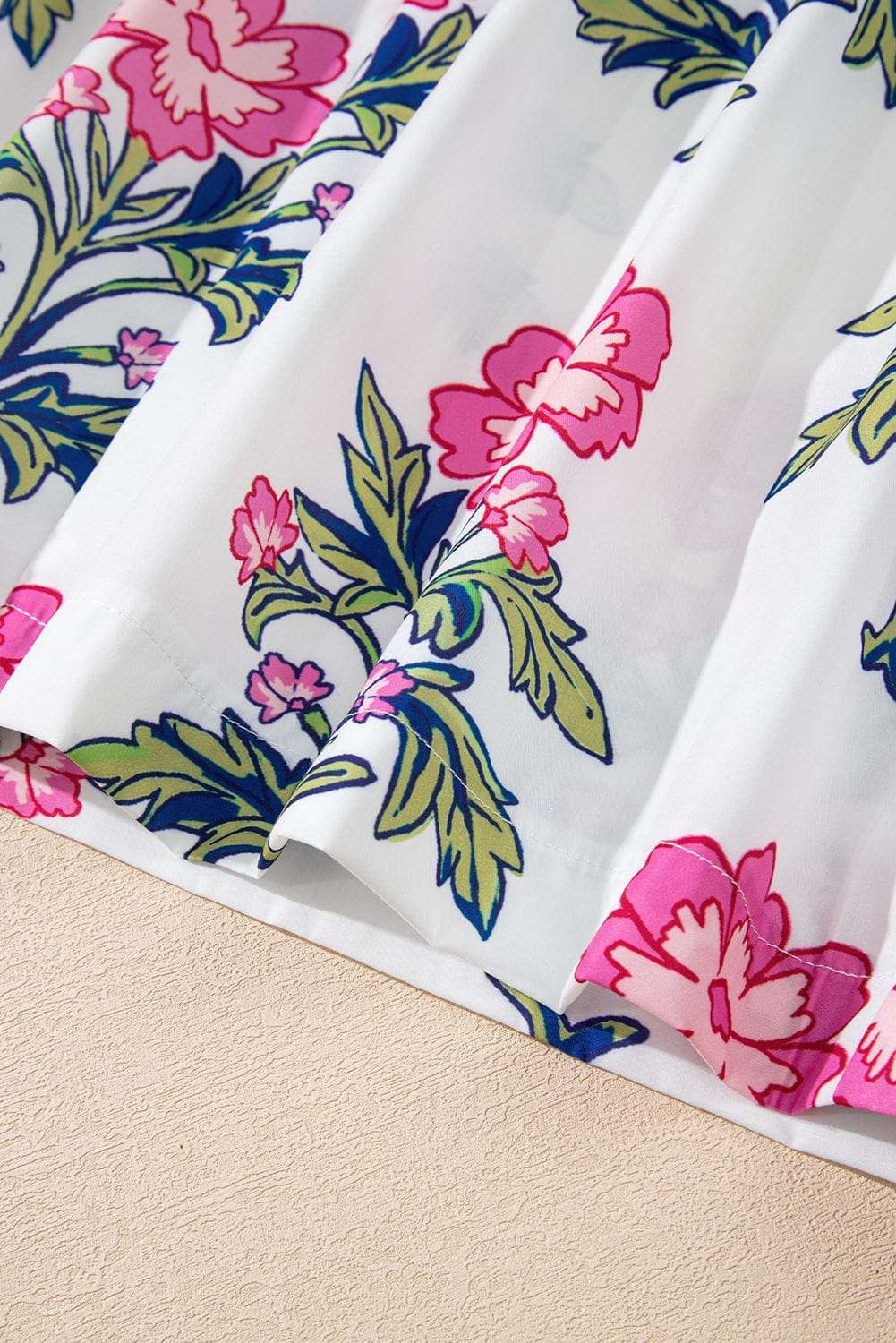 Blouses White Floral Summer Blouse