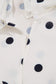 Blouses White Polka Dot Peplum Top