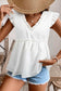 Blouses White / S / 97%Polyester+3%Elastane Blush Breeze Flowy Top