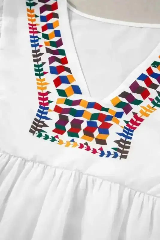 Blouses White Whisper Embroidered Shirt