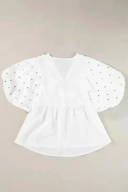 Blouses White Whisper Embroidered Shirt