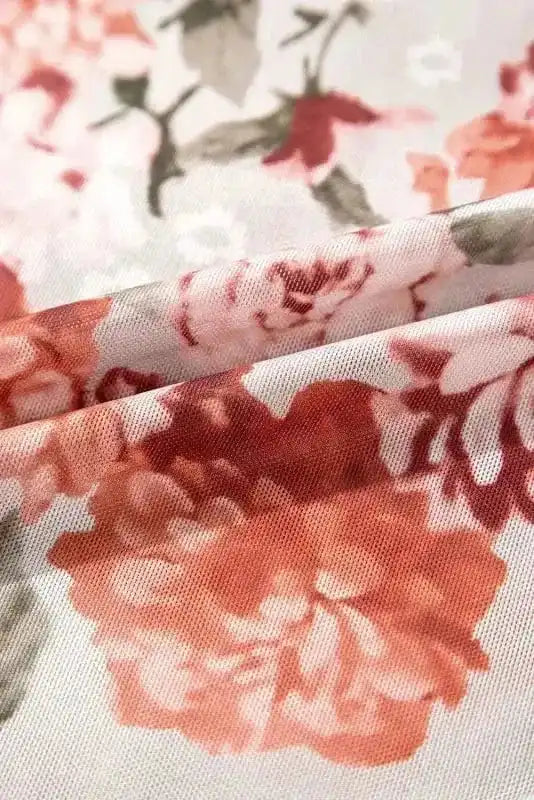 Bodysuits Floral Sheath Bodysuit - Long Sleeve