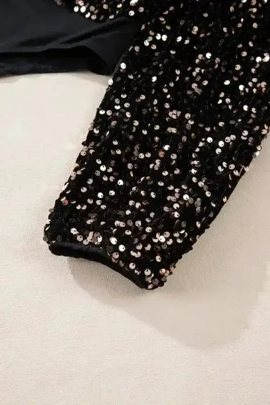Bodysuits Glitter Gala Backless Bodysuit