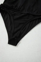 Bodysuits Sable Sequin Wrap Bodysuit