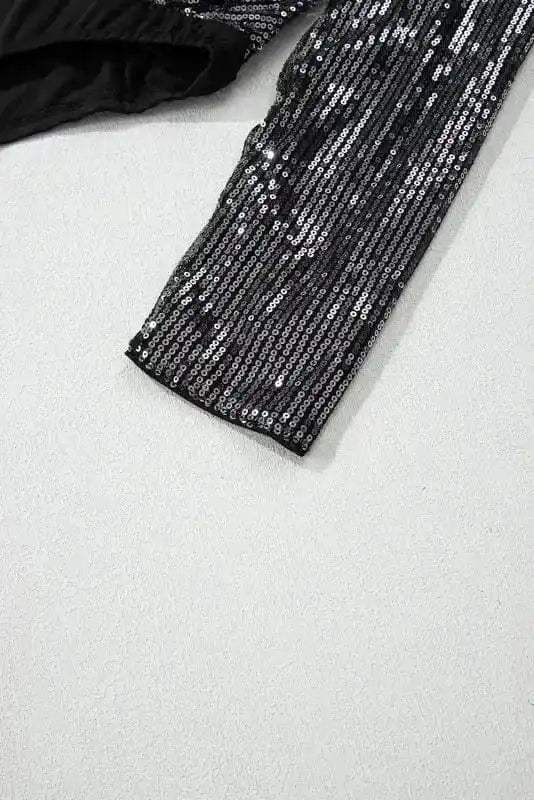Bodysuits Sable Sequin Wrap Bodysuit