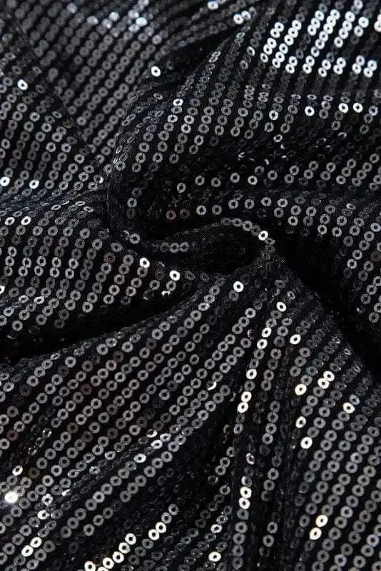 Bodysuits Sable Sequin Wrap Bodysuit