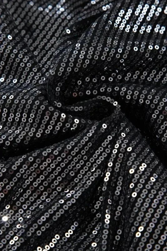Bodysuits Sable Sequin Wrap Bodysuit
