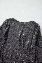 Bodysuits Sable Sequin Wrap Bodysuit
