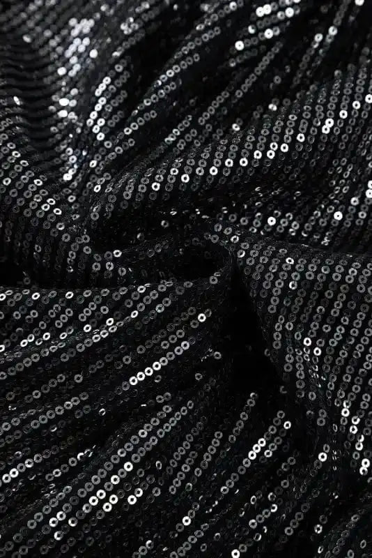 Bodysuits Sable Sequin Wrap Bodysuit