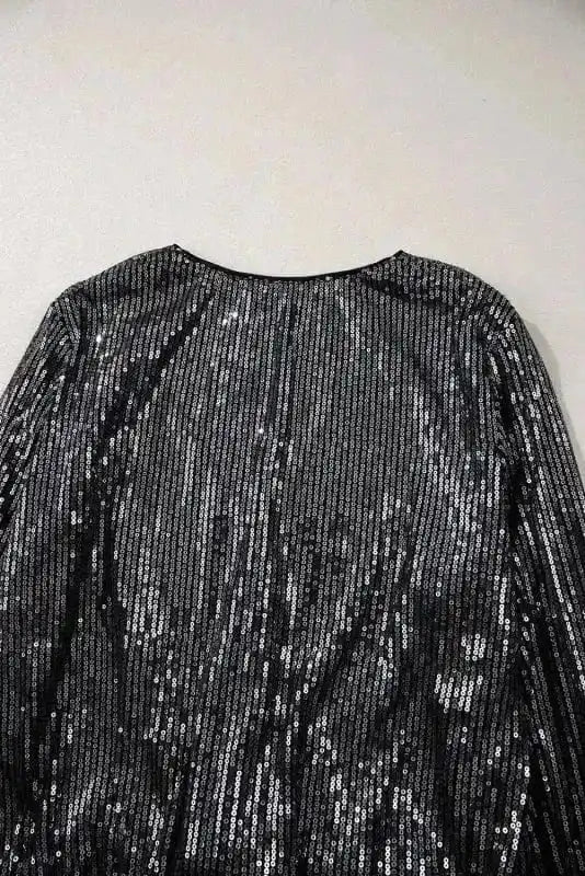 Bodysuits Sable Sequin Wrap Bodysuit